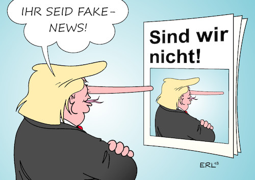 Cartoon: Zeitungen Trump (medium) by Erl tagged politik,usa,präsident,donald,trump,angriff,medien,zeitungen,fernsehen,beschimpfung,fakenews,verunglimpfung,feind,volk,rechtspopulismus,nationalismus,lügenpresse,lüge,wahrheit,alternative,fakten,gegenoffensive,karikatur,erl,politik,usa,präsident,donald,trump,angriff,medien,zeitungen,fernsehen,beschimpfung,fakenews,verunglimpfung,feind,volk,rechtspopulismus,nationalismus,lügenpresse,lüge,wahrheit,alternative,fakten,gegenoffensive,karikatur,erl