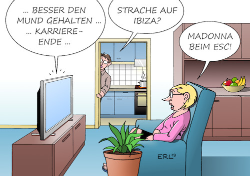 Cartoon: Zum Singen gebracht (medium) by Erl tagged politik,österreich,fpö,strache,video,ibiza,bereitschaft,korruption,einschränkung,pressefreheit,rechtsstaat,geständnis,singen,esc,eurovision,song,contest,pause,auftritt,madonna,superstar,gesang,falsch,karriere,karikatur,erl,politik,österreich,fpö,strache,video,ibiza,bereitschaft,korruption,einschränkung,pressefreheit,rechtsstaat,geständnis,singen,esc,eurovision,song,contest,pause,auftritt,madonna,superstar,gesang,falsch,karriere,karikatur,erl