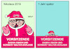 Cartoon: 1 Jahr SPD-Vorsitz (small) by Erl tagged politik,partei,spd,sozialdemokraten,2019,suche,vorsitzende,doppelspitze,nikolaus,nikolaustag,wahl,saskia,esken,norbert,walter,borjans,hoffnung,aufbruch,jahrestag,jahr,blass,farblos,klein,karikatur,erl