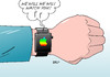 Cartoon: Apple Watch (small) by Erl tagged apple,konzern,welt,geld,smartphone,watch,uhr,all,erde,mond,internet,überwachung,daten,we,will,rock,you,queen,lied,musik