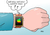 Cartoon: Apple Watch (small) by Erl tagged apple,konzern,usa,smartphone,smartwatch,uhr,internet,computer,software,daten,überwachung,big,brother,armbanduhr,karikatur,erl