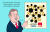 Cartoon: Astronom Klingbeil (small) by Erl tagged politik,steuerschätzung,finanzen,löcher,finanzminister,klingbeil,astronomie,karikatur,erl