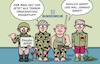 Cartoon: Bundeswehr (small) by Erl tagged bundeswehr,ausrüstung,mängel,iran,einstufung,terrororganisation,effektivität,militär,kriegstüchtig,karikatur,erl
