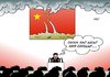 Cartoon: China (small) by Erl tagged china,kp,kommunistische,partei,wirtschaft,umwelt,umweltzerstörung,korruption,armut,land