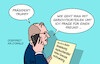 Cartoon: Dobrindt an Donald (small) by Erl tagged politik,migration,asyl,innenminister,dobrindt,abweisung,grenze,rechtswidrig,gericht,trump,tipps,karikatur,erl
