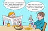 Cartoon: DWD (small) by Erl tagged politik,klima,klimawandel,erderwärmung,extremwetter,wetter,hitze,sommer,2026,rekord,dwd,afd,klimaleugner,karikatur,erl