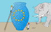 Cartoon: Elefant (small) by Erl tagged politik,eu,europa,wahl,europawahl,gefahr,rechtsruck,rechtspopulismus,verschiebung,machtverhältnisse,kräfte,macht,vase,kleben,porzellan,elefant,porzellanladen,karikatur,erl