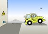 Cartoon: Elektroauto (small) by Erl tagged auto,antrieb,elektrisch,elektroauto,reichweite,batterie,strom,speichern,zukunft,problem,bundeskanzlerin,angela,merkel