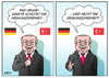 Cartoon: Erdogan Grundgesetz (small) by Erl tagged erdogan,präsident,türkei,böhmermann,satire,auslotung,grenzen,schmähgedicht,gedicht,beleidigung,strafantrag,meinungsfreiheit,grundgesetz,deutschland,mein,dein,freiheit,karikatur,erl