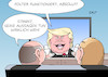 Cartoon: Folter Trump (small) by Erl tagged usa präsident donald trump aussage befürwortung folter rechtsstaat demokratie menschenrechte freiheit aufklärung schmerzen fernsehen karikatur erl