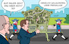 Cartoon: Freiwilliger Wehrdienst (small) by Erl tagged politik,verteidigung,bundeswehr,wehrdienst,freiwillig,wehrpflicht,merz,pistorius,sänfte,karikatur,erl