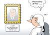 Cartoon: Gauck (small) by Erl tagged bundespräsident,joachim,gauck,jahr,bürger,beliebtheit,blass