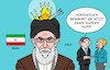 Cartoon: Iran (small) by Erl tagged politik,nahost,raketen,angriff,golanhöhen,israel,tötung,führer,hamas,hibollah,rache,vergeltung,reaktion,iran,gefahr,krieg,wunsch,besonnenheit,kühler,kopf,rakete,feuer,karikatur,erl