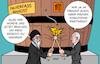 Cartoon: Iran gegen Israel II (small) by Erl tagged politik,nahost,konflikt,iran,israel,angriff,gegenangriff,gefahr,eskalation,pulverfass,lunte,feuer,fackeln,kampf,ali,chamenei,gesicht,wahren,benjamin,netanjahu,koalitionspartner,nationalismus,rechtsextremismus,karikatur,erl