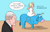 Cartoon: K-Fragen (small) by Erl tagged politik,eu,kommission,von,der,leyen,frage,spd,scholz,pistorius,europa,stier,karikatur,erl