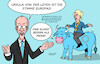 Cartoon: Karlspreis II (small) by Erl tagged politik,aachen,karlspreis,ursula,von,der,leyen,merz,stimme,eu,europa,stier,karikatur,erl