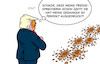 Cartoon: Karoline Leavitt (small) by Erl tagged politik,usa,präsident,trump,pressesprecherin,rücktritt,karoline,leavitt,lügen,schlammschlachten,karikatur,erl