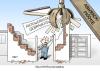 Cartoon: Kollateralschaden (small) by Erl tagged abwrackprämie,verschrottung,auto,altauto,neuwagen,werkstatt,gebrauchtwgwnhändler,pleite