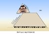 Cartoon: Machtpyramide (small) by Erl tagged ägypten,unruhen,protest,regierung,mubarak,herrschaft,demokratie,revolution,macht,pyramide,volk,fußvolk