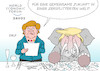 Cartoon: Merkel Davos (small) by Erl tagged weltwirtschaftsforum,davos,world,economic,forum,weltwirtschaft,welt,wirtschaft,beratung,gespräche,austausch,reichtum,armut,schere,zerrissenheit,zerrissen,zersplittert,usa,präsident,donald,trump,rechtspopulismus,nationalismus,rassismus,abschottung,elefant,porzellanladen,porzellan,scherben,bundeskanzlerin,angela,merkel,rede,freihandel,freihandelsabkommen,handel,karikatur,erl