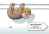 Cartoon: Merkel NSA (small) by Erl tagged nsa,geheimdienst,usa,überwachung,ausspähaffäre,skandal,internet,telefon,smartphone,daten,bundeskanzlerin,angela,merkel,no,spy,abkommen,engagement,tatkraft,faulheit,faultier
