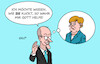 Cartoon: Merz Amtseid (small) by Erl tagged politik,regierung,regierungswechsel,vereidigung,bundeskanzler,friedrich,merz,triumph,rache,angela,merkel,karikatur,erl