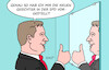 Cartoon: Neue Gesichter (small) by Erl tagged politik,spd,bundesregierung,vizekanzler,finanzminister,lars,klingbeil,neue,gesichter,spiegel,karikatur,erl
