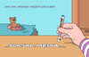 Cartoon: Online (small) by Erl tagged politik,internet,social,medie,nutzung,kinder,jugendliche,sucht,diskussion,verbot,drogen,kokain,koksen,karikatur,erl