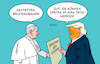 Cartoon: Papst Leo XIV (small) by Erl tagged politik,usa,trump,angriff,krieg,iran,zerstörung,brücken,ostern,papst,leo,xiv,segen,brückenbauer,karikatur,erl