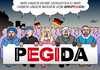 Cartoon: PEGIDA Vorurteile (small) by Erl tagged pegida,protest,rechtspopulismus,rechtsextremismus,vorurteile,wissen,nichtwissen,internet,social,media,karikatur,erl