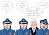 Cartoon: Polizei II (small) by Erl tagged politik,polizei,nrw,chatgruppe,whatsapp,rechtsextremismus,rassismus,nationalsozialismus,netzwerk,häufung,einzelfälle,innenminister,horst,seehofer,karikatur,erl