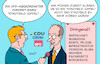 Cartoon: Probleme (small) by Erl tagged politik,kanzler,merz,stadtbild,diskussion,koalition,verdrängung,probleme,klima,wirtschaft,karikatur,erl