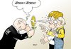 Cartoon: Schlechter Scherz (small) by Erl tagged gm,opel,schlecht,scherz,scherzartikel,verkauf,rückzieher