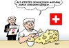 Cartoon: Schweiz (small) by Erl tagged schweiz,steuer,steuerparadies,steuerabkommen,gespräch,entgegenkommen,steuerhinterziehung,schwarzgeld,schlupfloch,käse