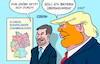Cartoon: Söder Bundesländer (small) by Erl tagged politik,markus,söder,bayern,zusammenlegung,kleine,bundesländer,größe,trump,usa,imperialismus,karikatur,erl