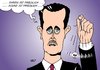 Cartoon: Syrien (small) by Erl tagged syrien diktator assad demokratiebewegung revolution aufstand niederschlagung schießbefehl massenmord beobachter arabische liga hypnose