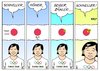 Cartoon: Tokio 2020 (small) by Erl tagged olympia,olympische,spiele,vergabe,ioc,tokio,2020,atomkraftwerk,fukushima,gau,supergau,strahlung,radioaktivität,anstieg,geigerzähler,motto,schneller,höher,weiter,stärker,flagge,japan