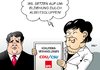 Cartoon: Umerziehung (small) by Erl tagged koalitionsverhandlungen,schwarz,rot,cdu,csu,spd,gabriel,merkel,arbeitsgruppen,umerziehung,china,arbeitslager,arbeit,abschaffung