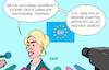 Cartoon: Von der Leyen (small) by Erl tagged politik,eu,kommission,präsidentin,kommissionspräsidentin,ursula,von,der,leyen,rede,projekte,vermeidung,erwähnung,kandidatur,zweite,amtszeit,karikatur,erl