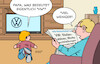 Cartoon: VW (small) by Erl tagged politik,auto,automobilbau,volkswagen,vw,stellenabbau,werksschließungen,karikatur,erl
