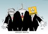 Cartoon: Wankende Giganten (small) by Erl tagged daimler,renault,nissan,zusammenarbeit,auto,autobauer,probleme
