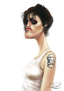Cartoon: Brody Dalle (small) by billfy tagged punk,rock,music