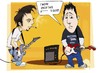Cartoon: Me and Jeff (small) by billfy tagged friend,me,my,rock,band,cartoon,playng,guitar