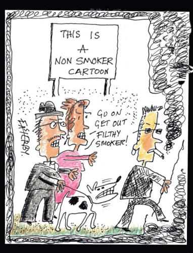 Cartoon: Nosmo King (medium) by EASTERBY tagged smoking