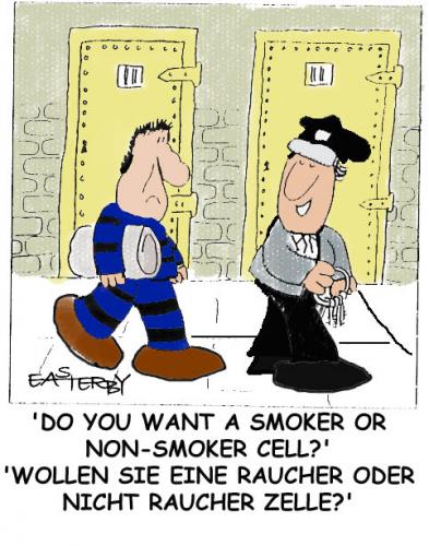 Cartoon: Smoke signals 15 (medium) by EASTERBY tagged smoking,prison