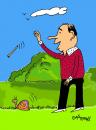 Cartoon: FETCH IT BOY! (small) by EASTERBY tagged snails,dogs,man