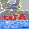 Cartoon: FIFA sinking into a stormy sea (small) by EASTERBY tagged fifa bribery corruption
