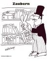 Cartoon: Zauberei (small) by EASTERBY tagged magicbooks,libraries,conjuroringbooks,bookshops,magictricks