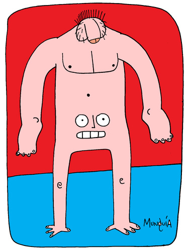 Cartoon: Invert (medium) by Munguia tagged bizzarre,bizarre,bizarro,raro,rare,body,human,antihuman