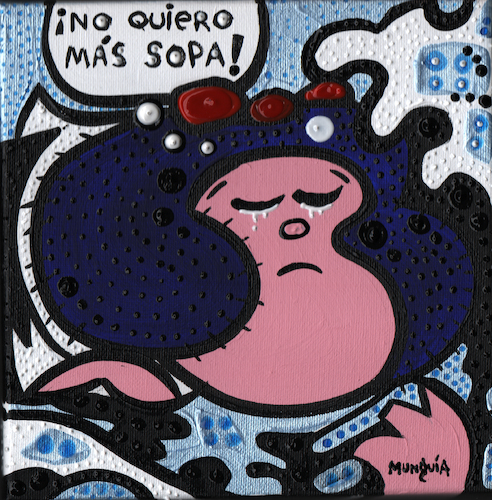 Cartoon: Mafaldas Nightmare (medium) by Munguia tagged mafalda,quino,roy,lichtenstein,famous,paintings,parodies,argentina,eua,usa,costa,rica,latino,sudamerica,northamerica,central,america,american,pop